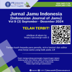 Indonesian Journal of Jamu (JJI) Vol. 9 (3) September – December 2024 has been published!