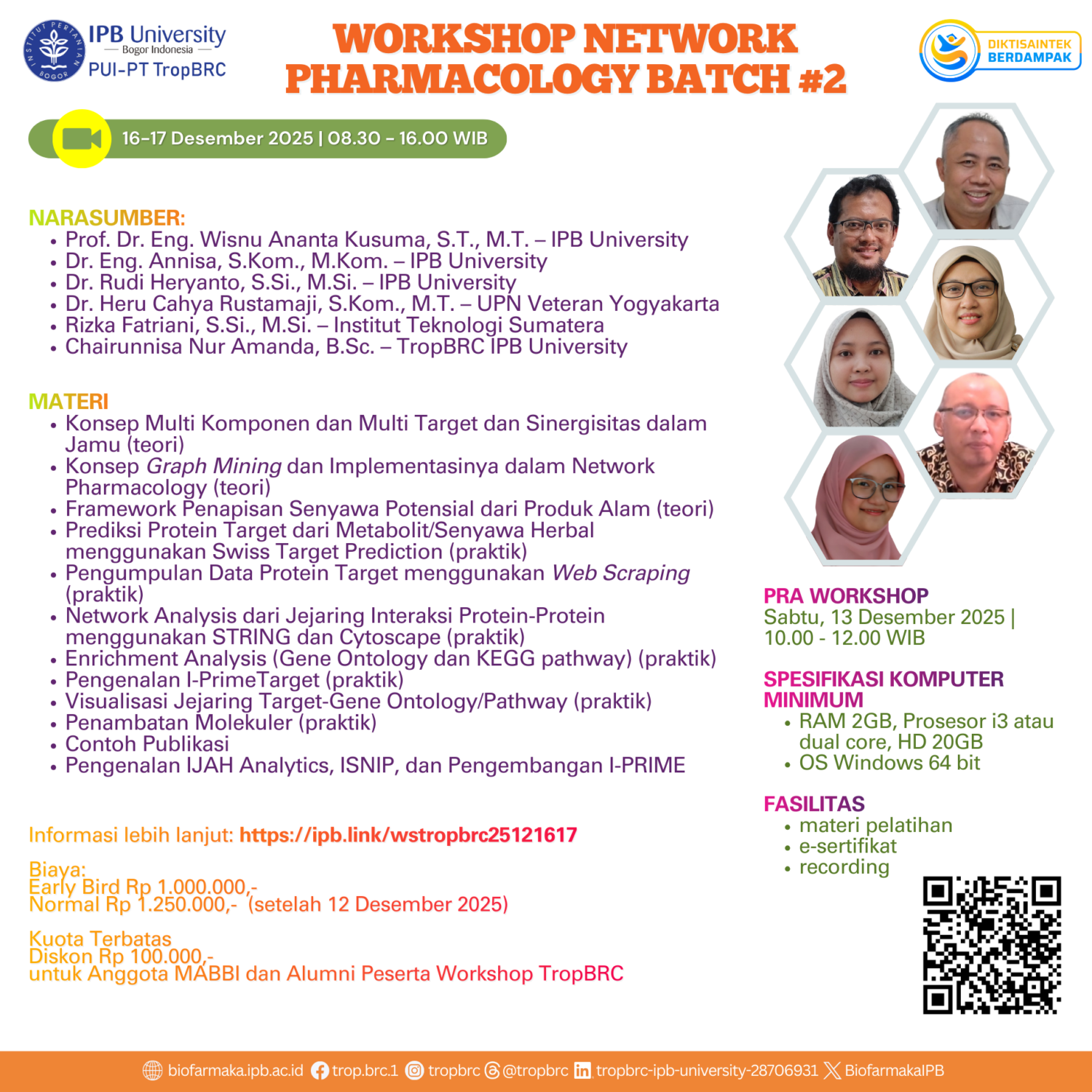 Info Workshop Network Pharmacology 2025 Batch #2