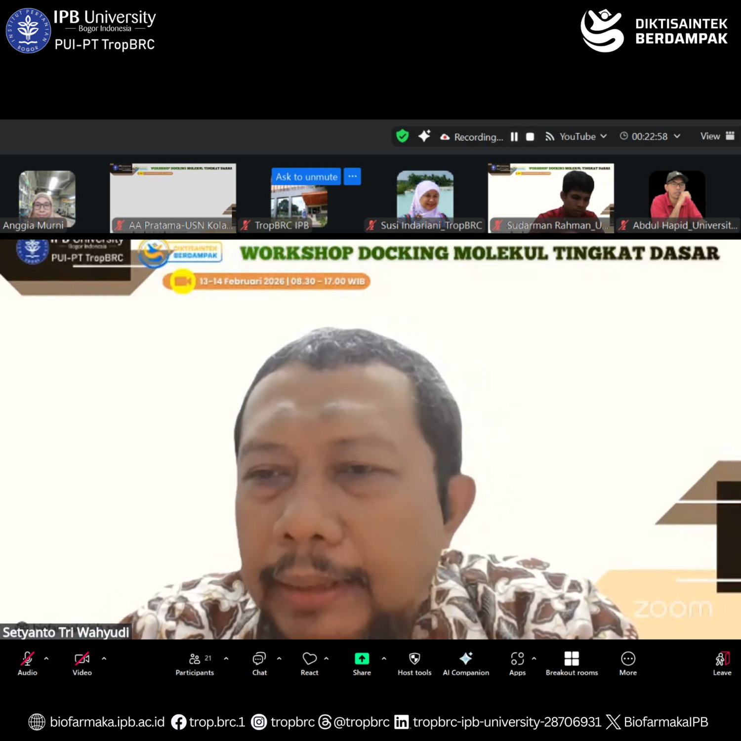 Workshop Docking Molekul Tingkat Dasar