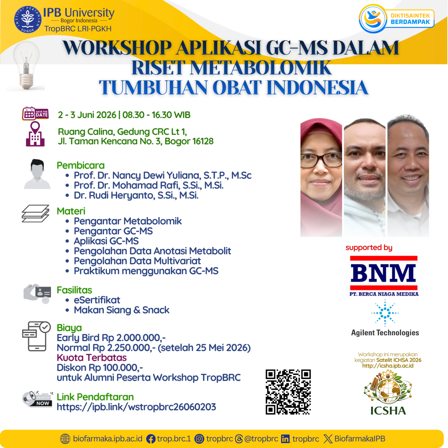 Info: Workshop on GC-MS Applications