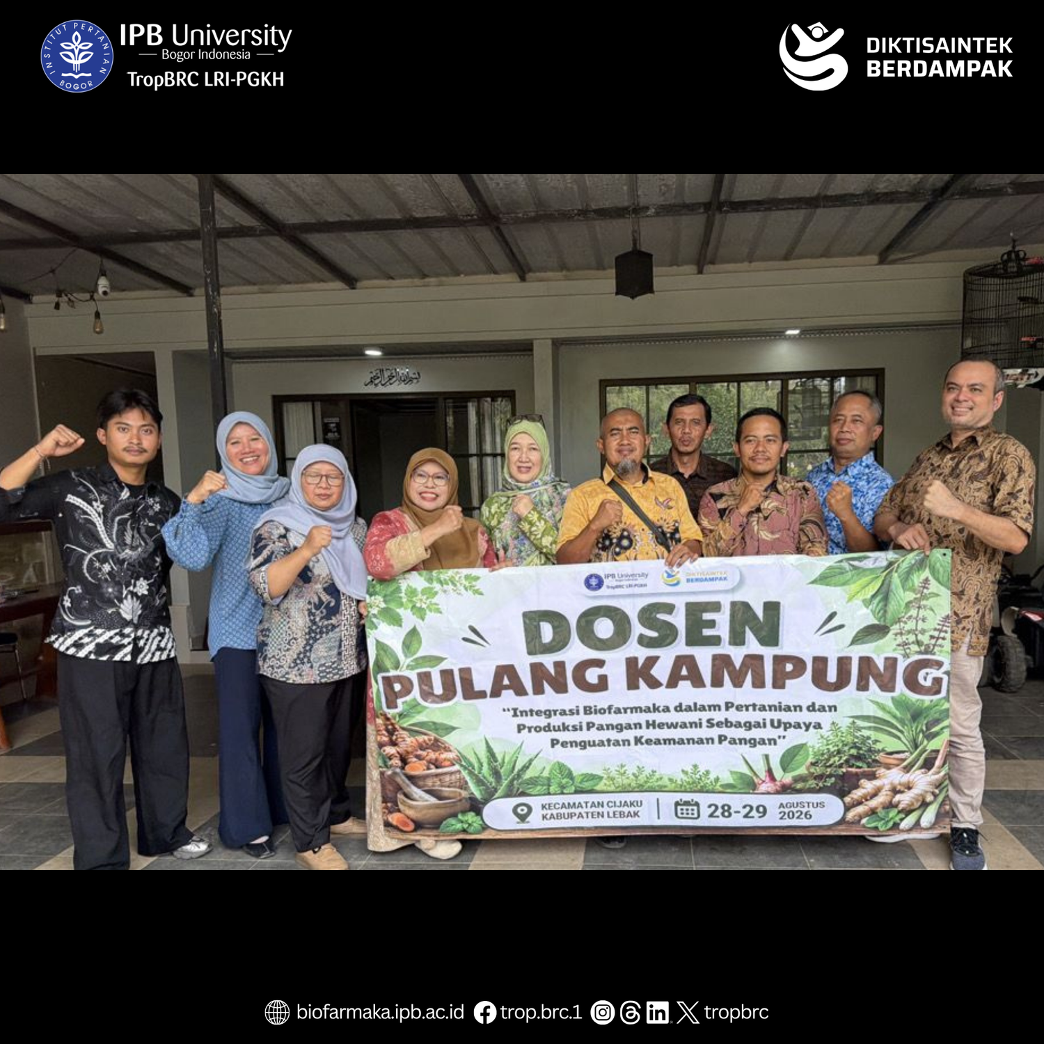 TropBRC Empowers Cibeureum Village with Biopharmaca Cultivation