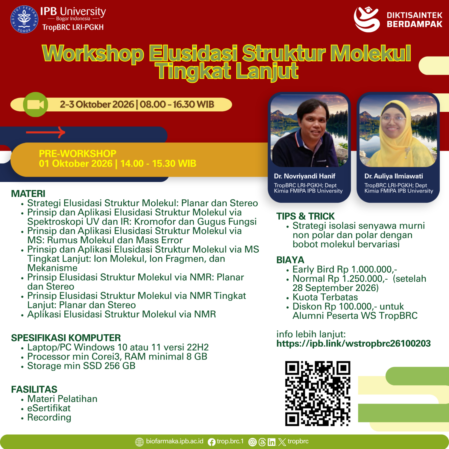 [Info] Advanced Workshop on Molecular Structure Elucidation