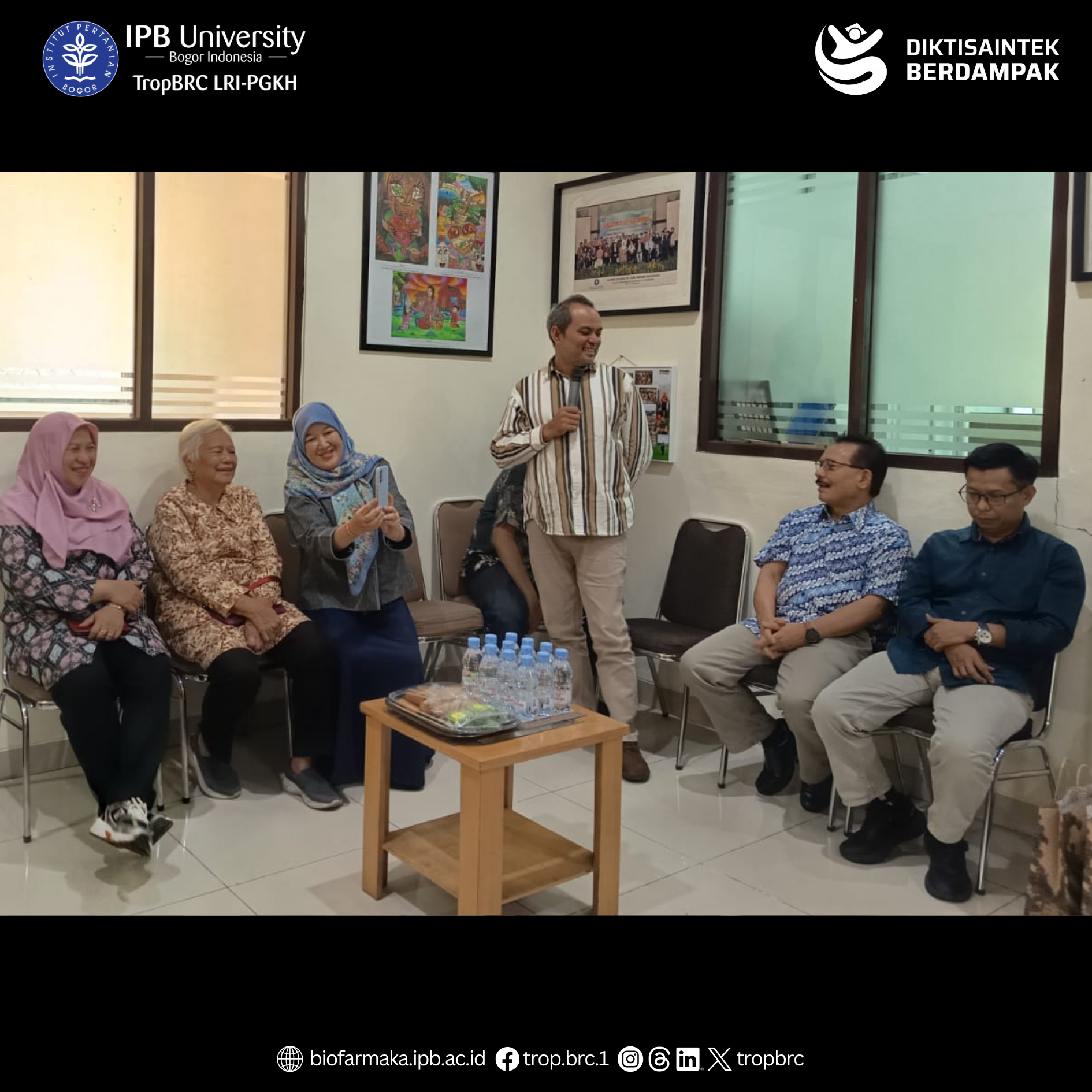 Director Prof. Dr. Mohamad Rafi speaking at the TropBRC 28th anniversary event.